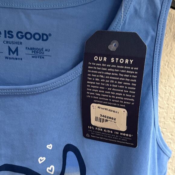 Women's Life is Good Kauai, HI Sea Turtle High-Low Crusher Tank, Size M,… - Picture 13 of 15